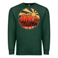Sports Green Retro Vintage Sedona Arizona Hiking Sunset Dawn Gift Premium Sweatshirt - minhPixels