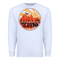 White Retro Vintage Sedona Arizona Hiking Sunset Dawn Gift Premium Sweatshirt - minhPixels