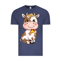 Cartoon Cow Vintage Tee | Teevron