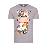 Vintage Zinc Cartoon Cow Vintage Tee - HowdyJamesFarm