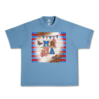 Pebble Blue American mama Urban Heavy Tee - TumblerDesignByShophia