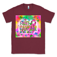 Burgundy Fight Cancer in all colors Classic Tee - NancyCooperArtShop