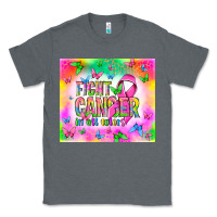 Charcoal Heather Fight Cancer in all colors Classic Tee - NancyCooperArtShop