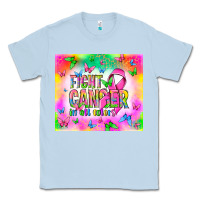 Dusty Blue Fight Cancer in all colors Classic Tee - NancyCooperArtShop