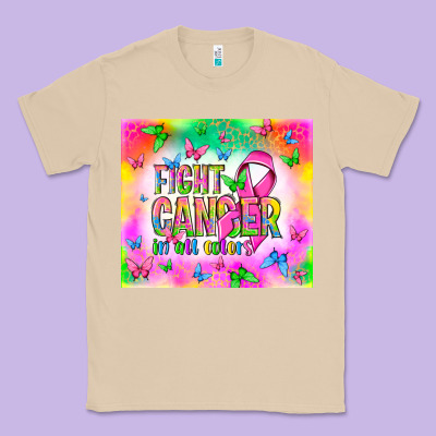 Fight Cancer In All Colors Classic Tee Designed By Nancycooperartshop