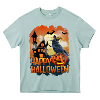 Arona Happy Halloween With Crow Heavy Core Tee - LillyAllenDesigns