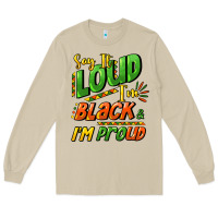 Mushroom Say it loud i'm black and i'm proud Long Sleeve Tee - HowdyJamesFarm