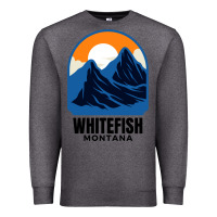 Charcoal Heather Whitefish MT Premium Sweatshirt - minhPixels