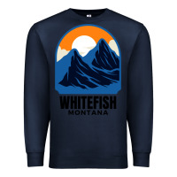 Navy Whitefish MT Premium Sweatshirt - minhPixels