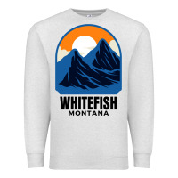 Oatmeal Heather Whitefish MT Premium Sweatshirt - minhPixels