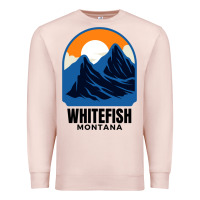 Pale Pink Whitefish MT Premium Sweatshirt - minhPixels