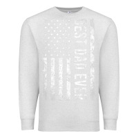 Oatmeal Heather Father's Day Best Dad Ever American Flag Premium Sweatshirt - minhPixels