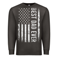 Smoke Father's Day Best Dad Ever American Flag Premium Sweatshirt - minhPixels