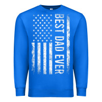 True Royal Father's Day Best Dad Ever American Flag Premium Sweatshirt - minhPixels