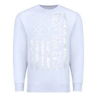 White Father's Day Best Dad Ever American Flag Premium Sweatshirt - minhPixels