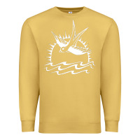 Antique Gold Captain Jack Sparrow Tattoo WHITE Premium Sweatshirt - minhPixels