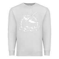 Dove Grey Captain Jack Sparrow Tattoo WHITE Premium Sweatshirt - minhPixels