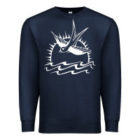 Navy Captain Jack Sparrow Tattoo WHITE Premium Sweatshirt - minhPixels