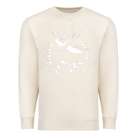 Sandshell Captain Jack Sparrow Tattoo WHITE Premium Sweatshirt - minhPixels