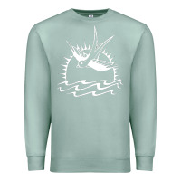 Seafoam Captain Jack Sparrow Tattoo WHITE Premium Sweatshirt - minhPixels