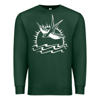 Sports Green Captain Jack Sparrow Tattoo WHITE Premium Sweatshirt - minhPixels