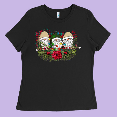 Christmas Gnomes Ladies Tee Designed By Bettercallsaul