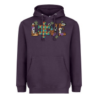 Plum love autism awareness leopard cowhide Heavyweight Hoodie - Artiststas