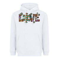 White love autism awareness leopard cowhide Heavyweight Hoodie - Artiststas