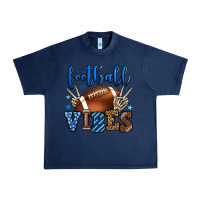 Navy Football vibes blue and grey team color Urban Heavy Tee - HowdyJamesFarm
