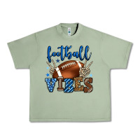Oil Green Football vibes blue and grey team color Urban Heavy Tee - HowdyJamesFarm