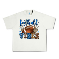 Pistachio Football vibes blue and grey team color Urban Heavy Tee - HowdyJamesFarm