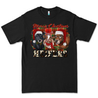 Black Merry Christmas Heifers Premium Tee - RanaPortraitStore