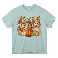 Arona welcome fall with dogs Heavy Core Tee - LillyAllenDesigns