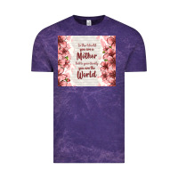 Cloud Purple to the world you are a mother but to your family y Vintage Tee - TumblerDesignByShophia