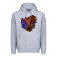 Heather Grey halloween patch  4 Premium Hoodie - BundleAndBundleShop