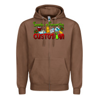 Chestnut Santa's Favorite Custodian Zipper Hoodie - LillyAllenDesigns