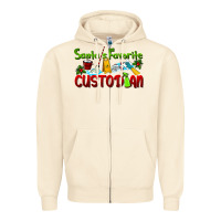 Sandshell Santa's Favorite Custodian Zipper Hoodie - LillyAllenDesigns