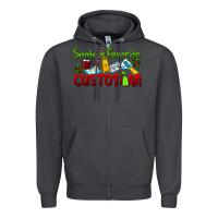 Smoke Santa's Favorite Custodian Zipper Hoodie - LillyAllenDesigns