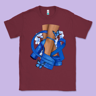 Colon Cancer Diva Blue Ribbon Classic Tee Designed By Nancycooperartshop