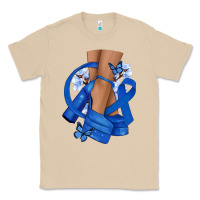 Mushroom Colon Cancer diva blue ribbon Classic Tee - NancyCooperArtShop