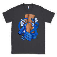Smoke Colon Cancer diva blue ribbon Classic Tee - NancyCooperArtShop