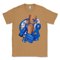 Toasted Coconut Colon Cancer diva blue ribbon Classic Tee - NancyCooperArtShop