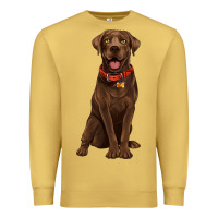 Antique Gold chocolate lab labrador retriever Premium Sweatshirt - Artiststas