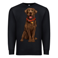 Black chocolate lab labrador retriever Premium Sweatshirt - Artiststas