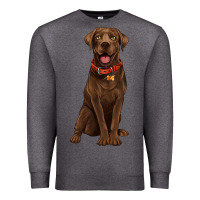 Charcoal Heather chocolate lab labrador retriever Premium Sweatshirt - Artiststas