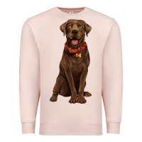Pale Pink chocolate lab labrador retriever Premium Sweatshirt - Artiststas
