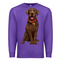 Purple chocolate lab labrador retriever Premium Sweatshirt - Artiststas
