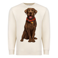 Sandshell chocolate lab labrador retriever Premium Sweatshirt - Artiststas