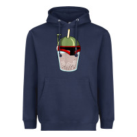 Navy bubble fett boba tea funny sci fi pun pearl milk tea gift t shirt Heavyweight Hoodie - minhPixels