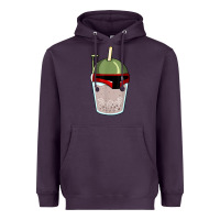 Plum bubble fett boba tea funny sci fi pun pearl milk tea gift t shirt Heavyweight Hoodie - minhPixels